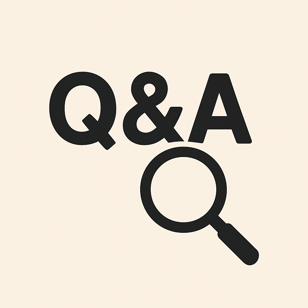虫眼鏡と「Q&A」のアイコン ● 画像生成プロンプト日本語